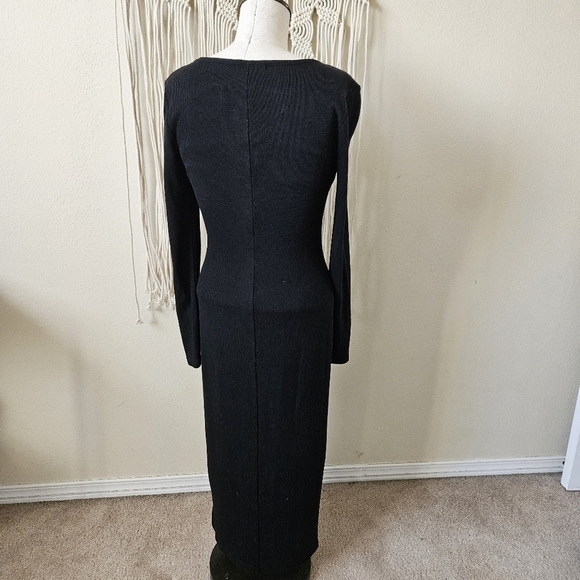 Marine Layer Lexi Rib Long Sleeve Midi Dress S - Picture 5 of 11